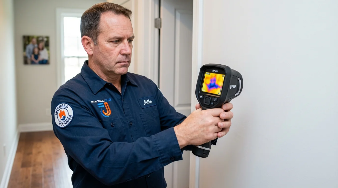 Thermal imaging leak detection by Johns Plumbing LLC in Augusta